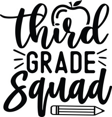 3rd grade squad t shirt