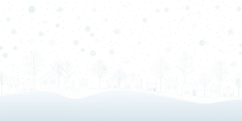 PNG White winter landscape illustration snowflakes background.