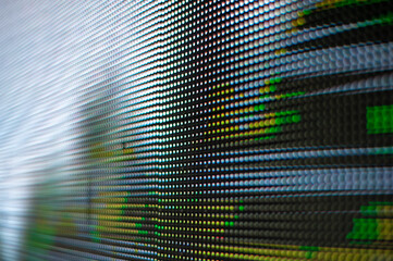 abstract led screen of a tv