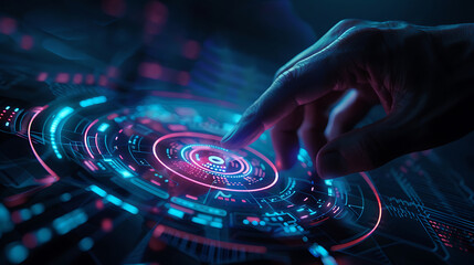 Naklejka premium future technology