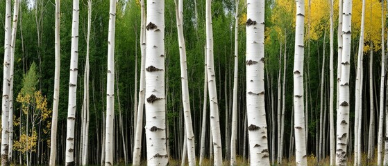 Obraz premium Aspen Grove in Autumn
