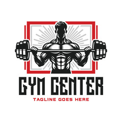 Bold Gym Logo Concept for Fitness and Exercise Businesses