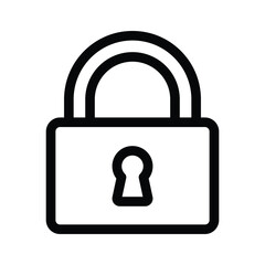 Lock vector design in modern style, creative icon of padlock