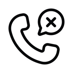 Call disconnected vector design in modern style