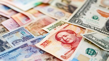 Obraz premium Understanding the Effects of Currency Fluctuations on Global Investments