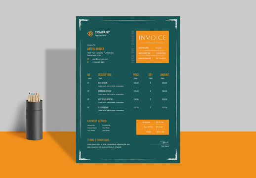 Invoice Layout Design Template