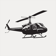 helicopter vector and logo