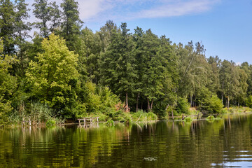 The Psel river in the autumn.