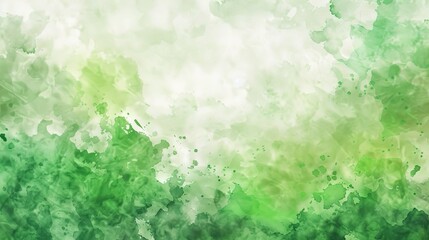 An abstract watercolor background featuring green brushstrokes, creating a calming and artistic design with a gradient effect