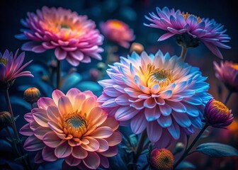 Soft Pastel Flower Art: Delicate Blooms in Gentle Hues for Creative and Decorative Purposes