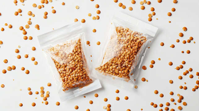 Crispy Dalmoth in Clear Resealable Snack Bags for Freshness