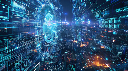 Fototapeta premium future technology