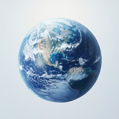 Obraz premium Realistic Earth horizon expanding across
