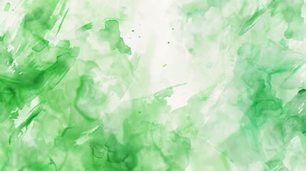 An abstract watercolor background featuring green brushstrokes, creating a calming and artistic design with a gradient effect