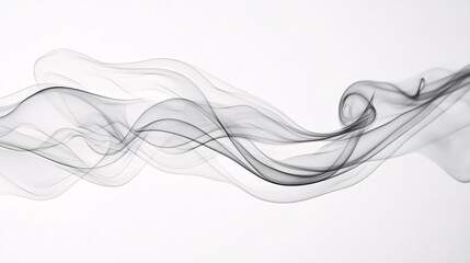 Flowing Smoke: Abstract Waves of Mystery and Elegance