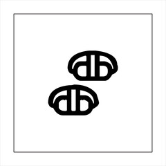 Illustration vector graphic of sushi food icon