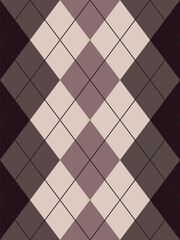 Argyle traditional vector pattern.Seamless geometric illustration pattern.Scotland argyll intarsia pastel element style .Design for fabric clothing,sweater,socks,wrapping,tablecloth,blanket,decoration