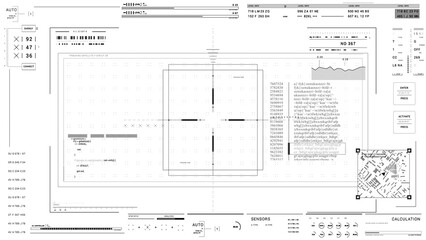 target aim user interface infographic elements HUD technological . white background Texture.HUD 2GFX Technology Sci Fi 2D texture.2
