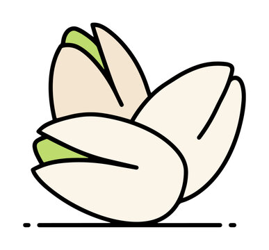 Pistacje ilustracja
