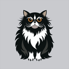  Siamese Cat, Persian Cat, Maine Coon Cat, Bengal Cat, Sphynx Cat. vector