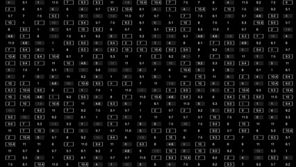 numbers HUD technological infographic background 2DTexture. 2GFX Technology Sci Fi data text