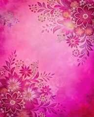 Elegant pink floral pattern on a textured background.