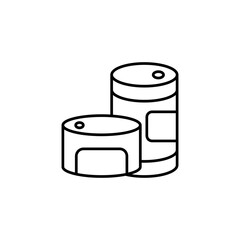 Canned Food icon vector design templates simple and modern concept