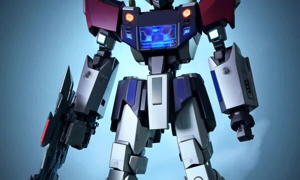 Perfectly Assembled Gundam in High-Definition 4K