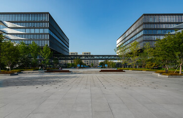 Fototapeta premium Technology Park Square and Office Building, Hangzhou, China