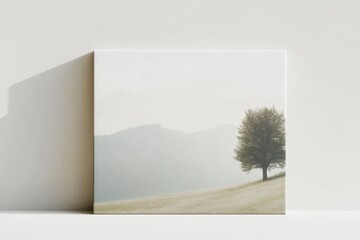 Premium Quality Canvas Image for Elegant Home Decor and Art Projects isolated on White Background