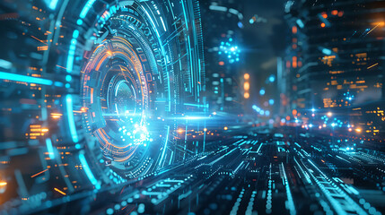 Obraz premium future technology