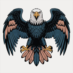 Obraz premium eagle vector and illustration