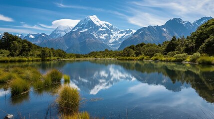 Fototapeta premium nice landscape view of mountains