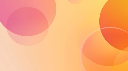 Abstract background with overlapping circles in pink, orange and yellow colors.