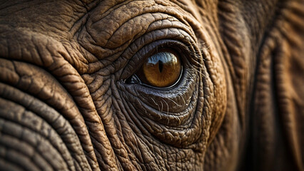 extreme close-up macro elephant's eye high resolution