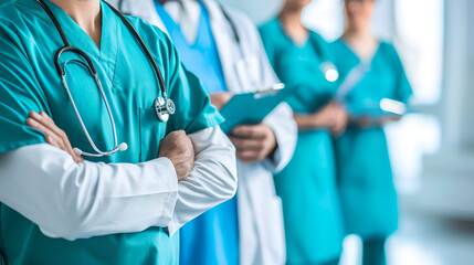 Healthcare people group. Professional doctor work