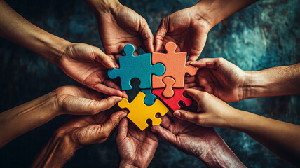 Hands coming together to symbolize unity and support on Disabilities Day
