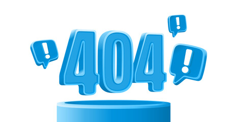 Page not found, 404 error code. Vector illustration