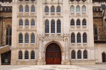 Guildhall building in Moorgate area of London