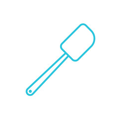 Baking spatula icon. Isolated on white background. From blue icon set.