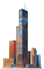 Fototapeta premium PNG Architecture tower skyscraper building.