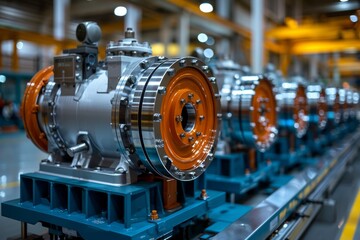 Obraz premium Detailed overview of side channel vane pump and compressor systems with sectional equipment insights