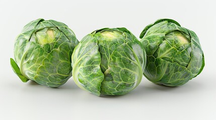 Three Brussels Sprouts