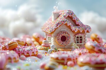 Sweet Dream House in a Candyland
