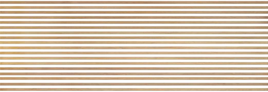Horizontal slatted wood texture for interior decoration, textured wallpaper background, texture backdrop for architectural 3d rendering, PNG transparent.