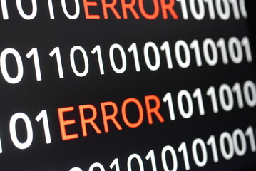  The image contains binary code lines with the words 