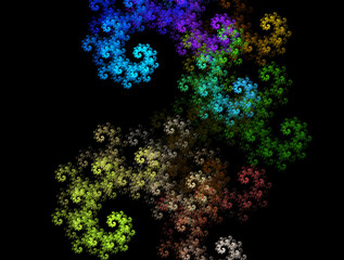 Imaginatory fractal abstract background Image