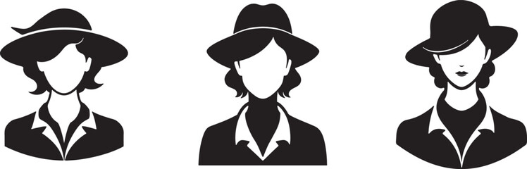 Nurse portrait vector illustration