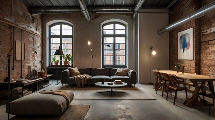 interior of a contemporary loft