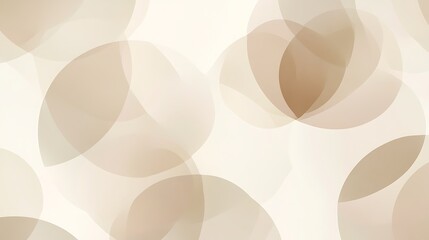 Abstract background with overlapping brown circles on white background.